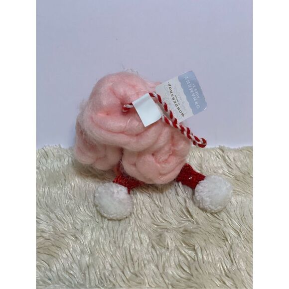 Target Fabric Poodle Head with Red Scarf Christmas Tree Ornament Wondershop - Picture 4 of 5